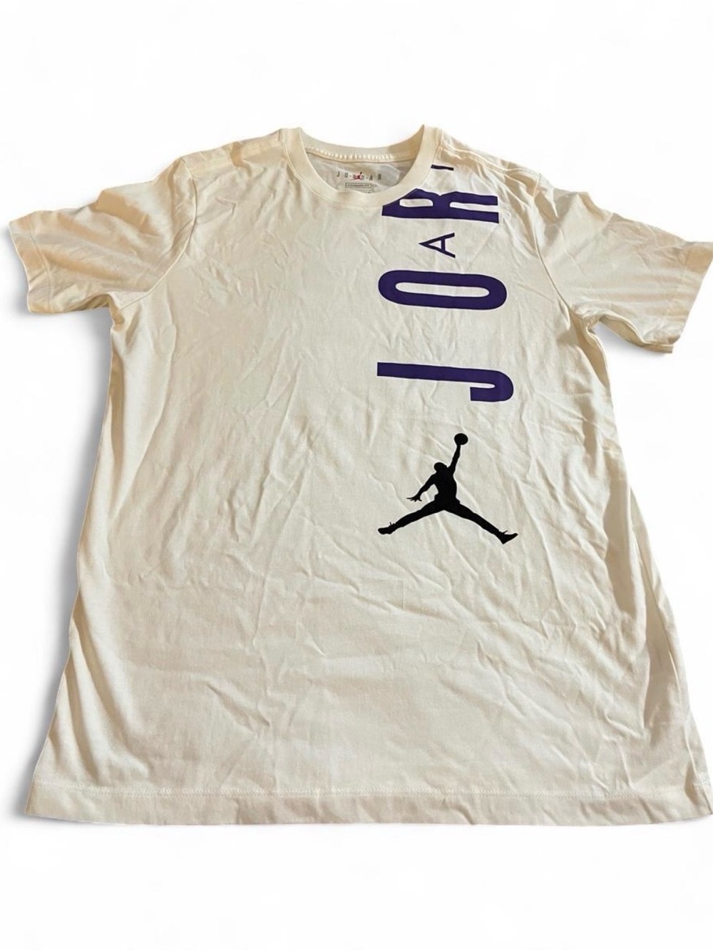 Men’s Jordan Air Stretch White/Varsity Purple Double Sided Shirt Size M